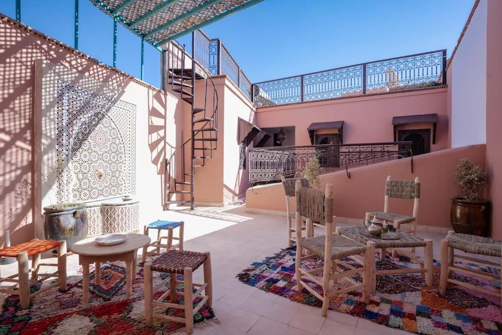 Paisible Riad Privatif Au Coeur De Marrakech Marraquexe Exterior foto